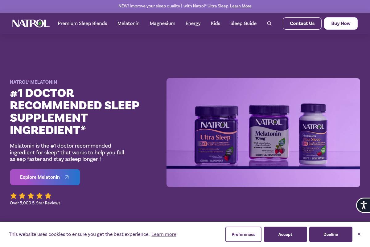 8. Natrol Advanced Sleep Melatonin — Best for Accessible Time-Release Melatonin Value