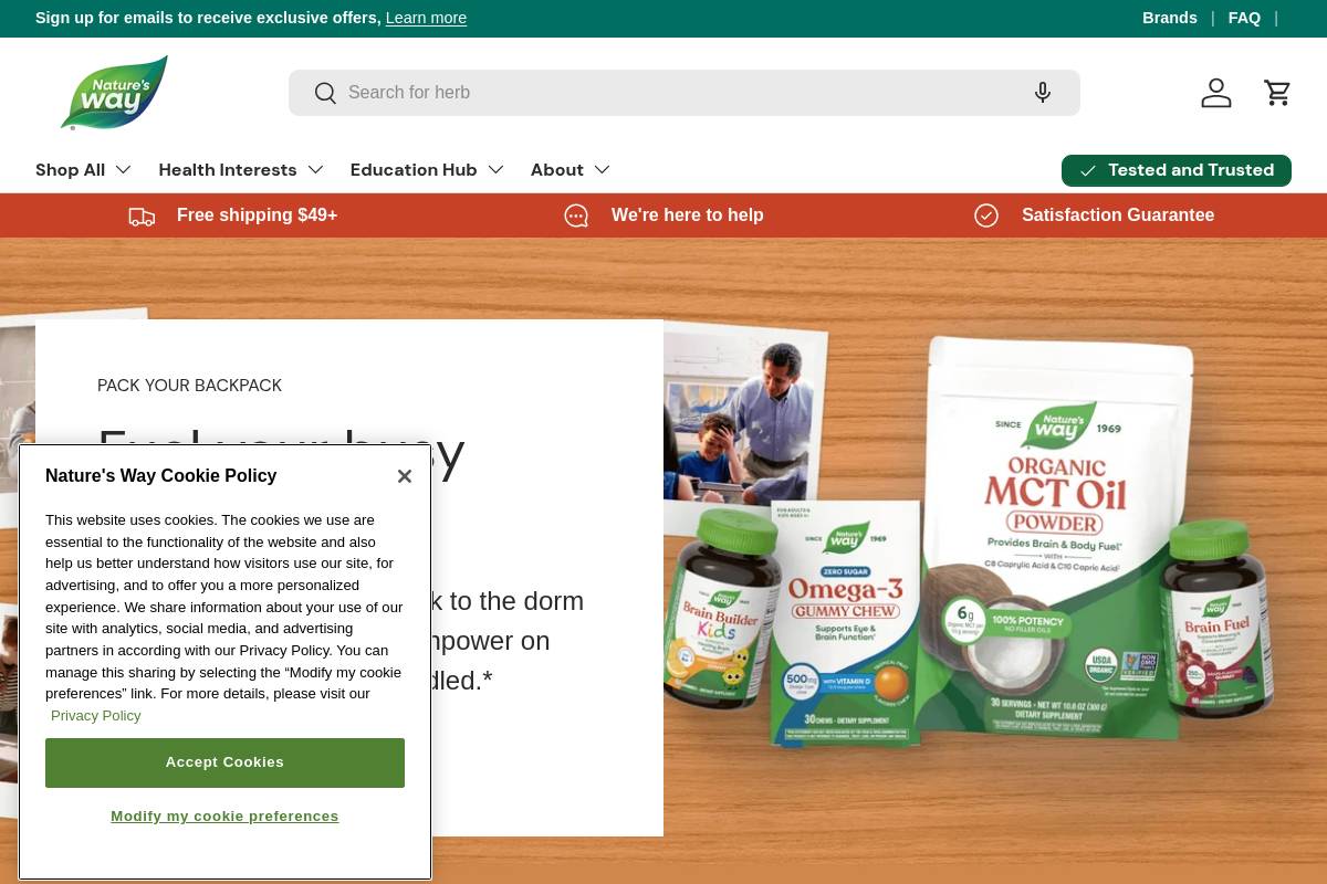 8. Nature's Way — Best for Broad Women's Wellness Catalog with GMP Certification