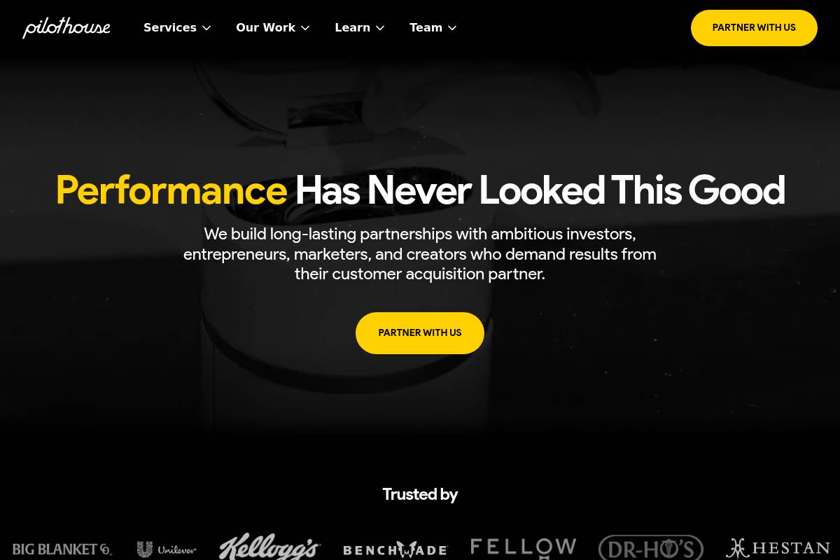 8. Pilothouse: Best for Creative-First Full-Funnel DTC Performance