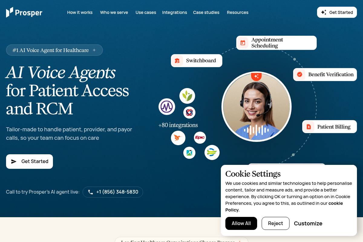 8. Prosper AI — Best for Healthcare Revenue Cycle Automation