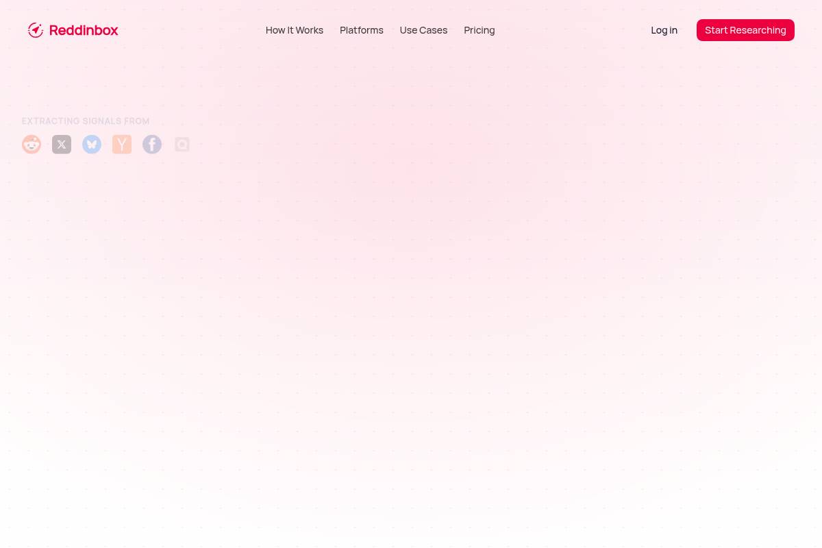 8. Reddinbox — Best for Founders Needing Reddit-First Intent Categorization