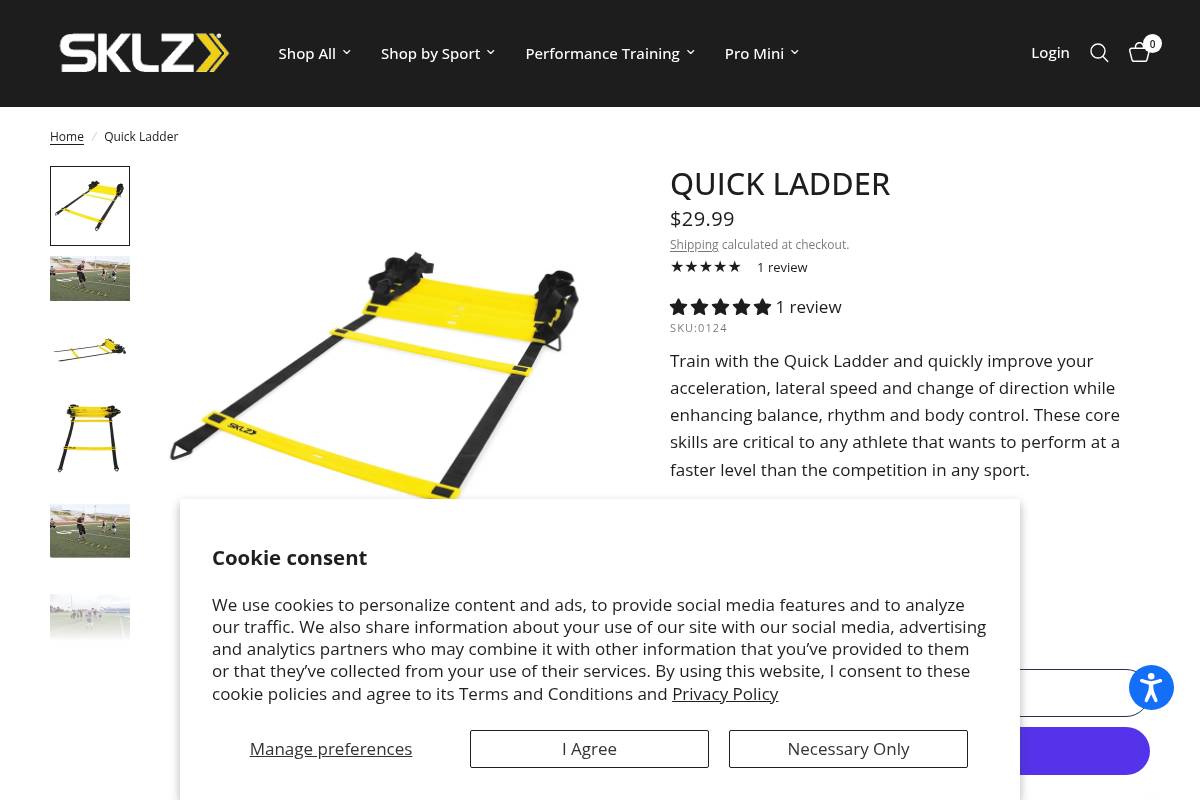 8. SKLZ Quick Ladder: Best for Footwork and Agility Coordination
