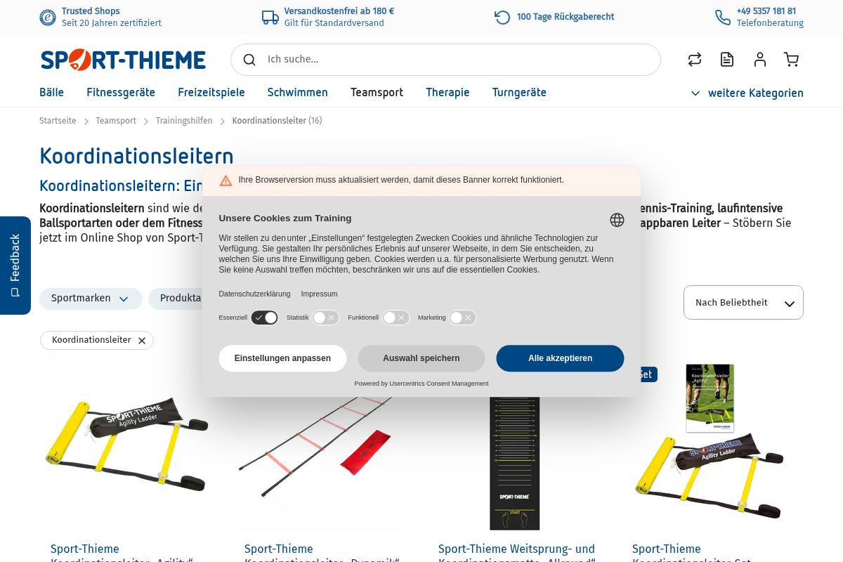 8. Sport-Thieme Koordinationsleiter „Agility