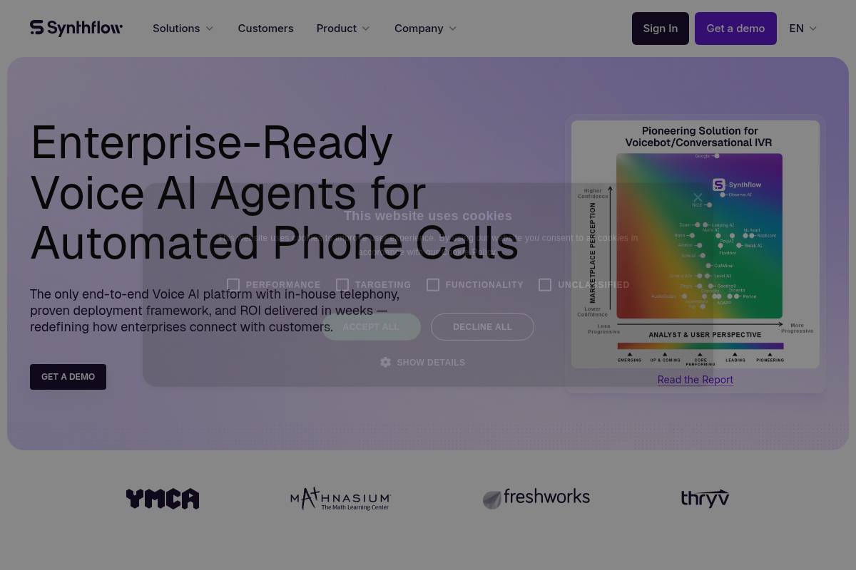 8. Synthflow AI — Best No-Code Platform for Rapid HIPAA Voice Deployment