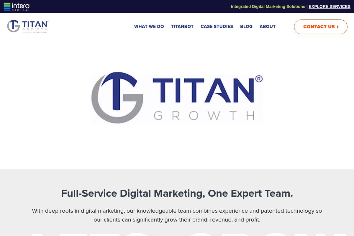 8. Titan Growth: Best for Enterprise Technical SEO With Proprietary Crawler Tech