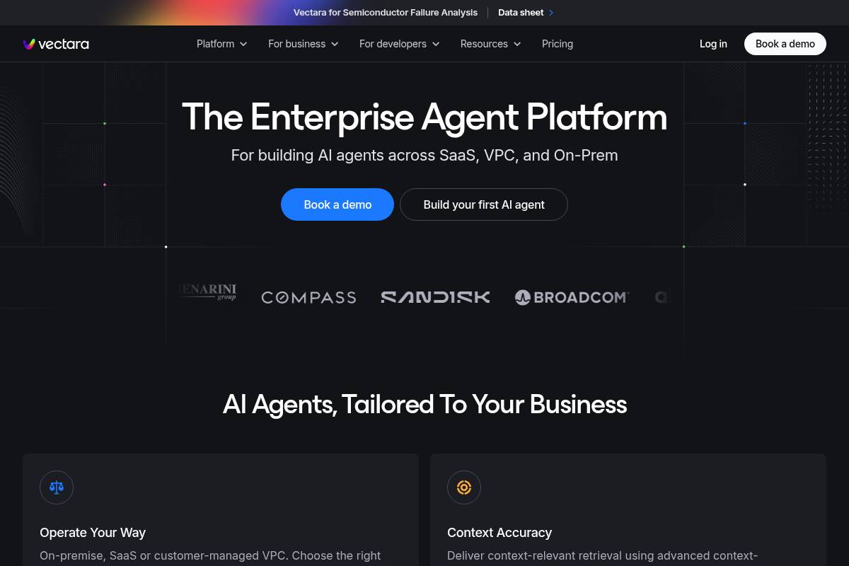 8. Vectara: Best for Dedicated Factual Consistency Scoring