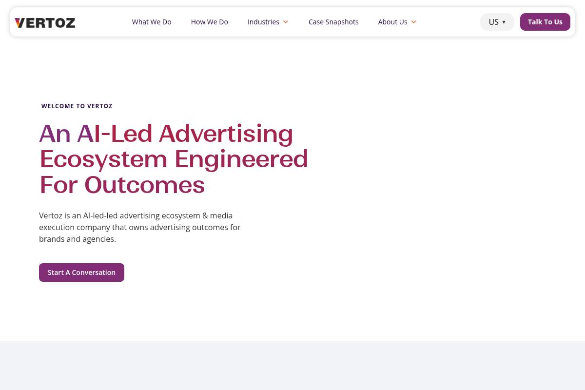 8. Vertoz: Best for Programmatic and DSP-Led Media Buying