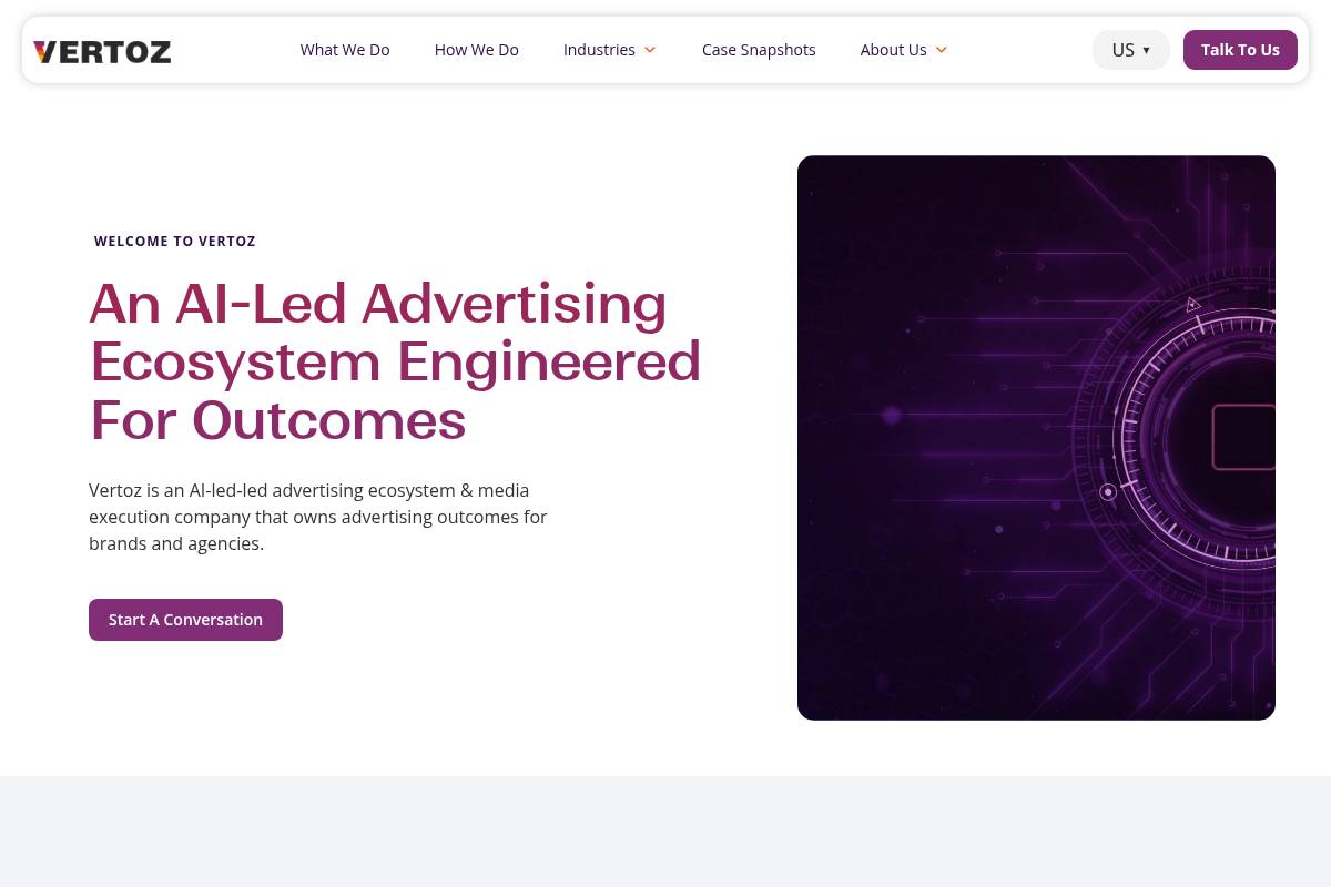 8. Vertoz: Best for Programmatic and DSP-Led Media Buying