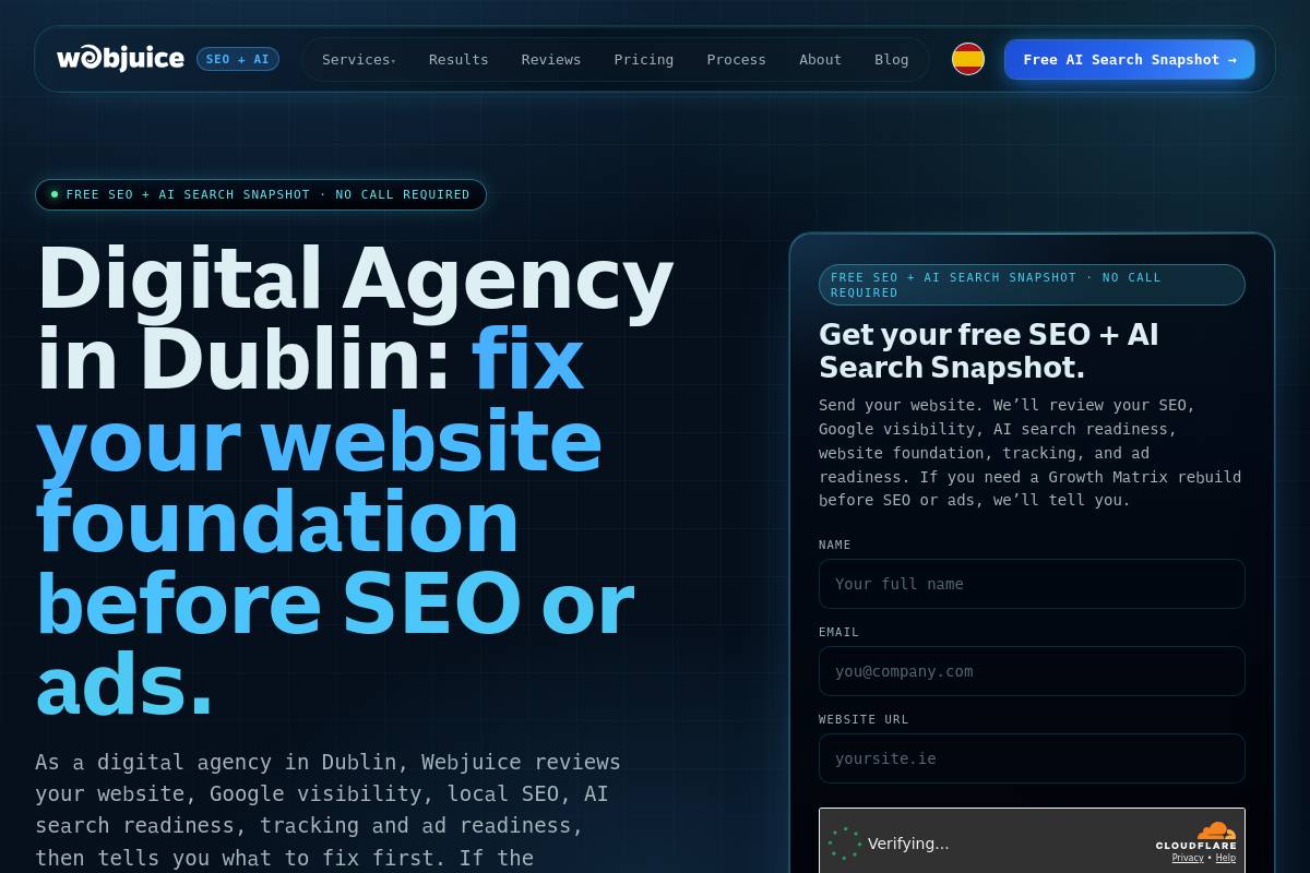 8. Webjuice: Best for Transparent-Pricing SEO and AI Search Work