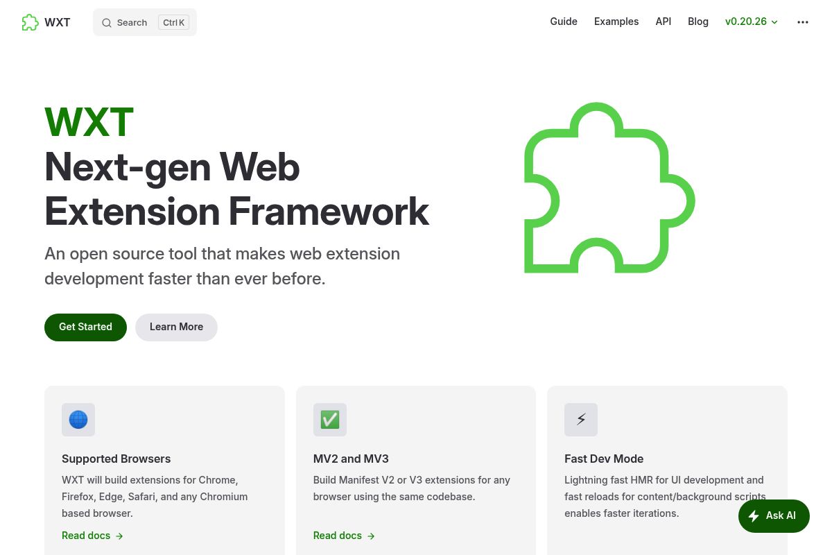 8. WXT Framework — Best for Developers Building Cross-Browser Production Extensions