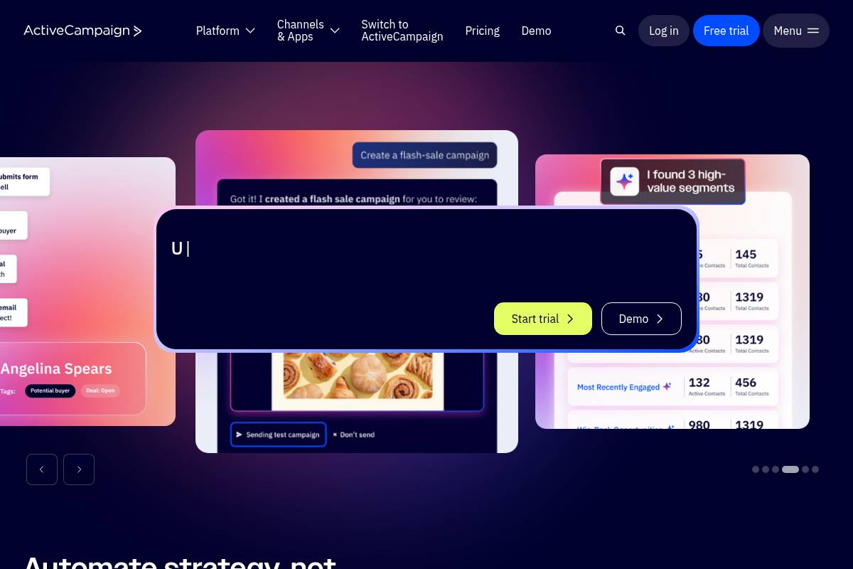 9. ActiveCampaign — Best for Email Automation for Mid-Market