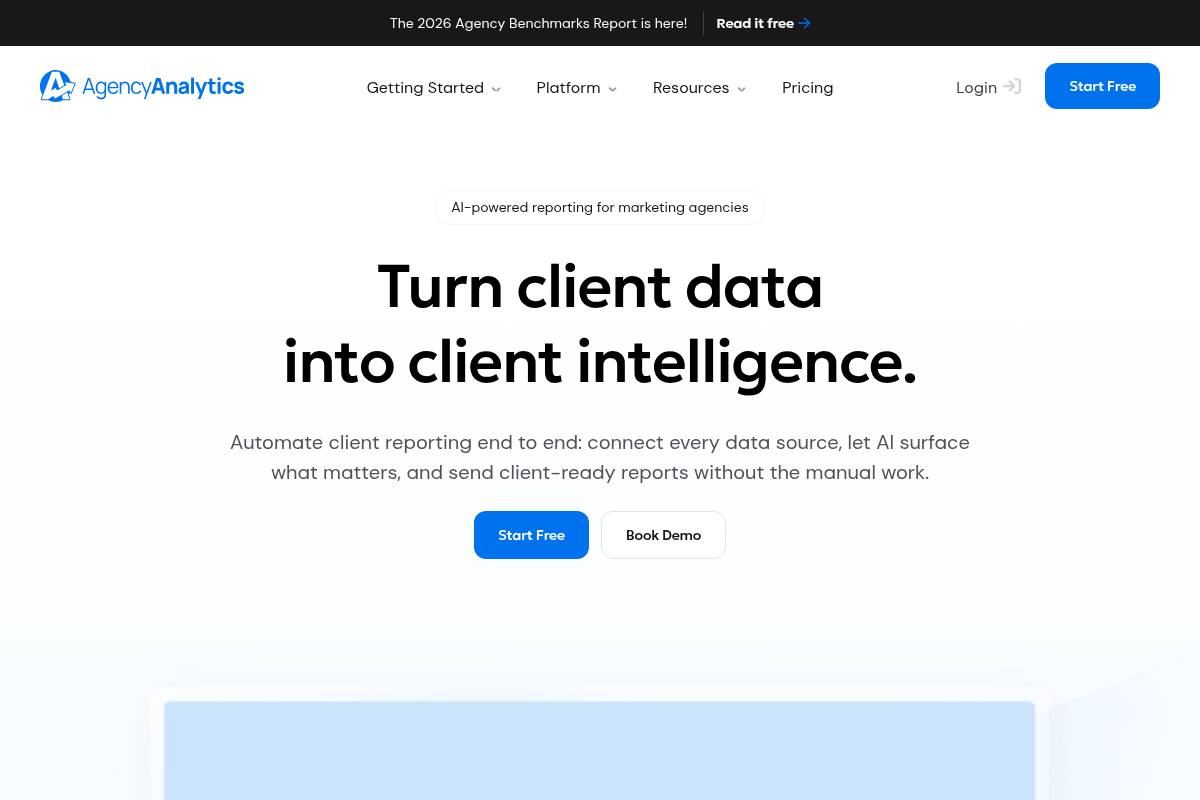 9. AgencyAnalytics — Best for Multi-Channel Branded Reporting Dashboards