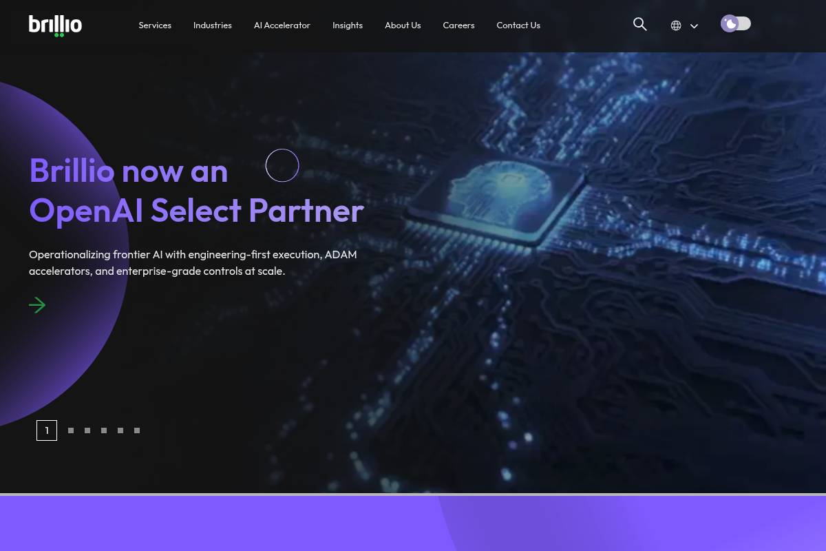 9. Brillio: Best for Hyper-Personalization and Audience Analytics