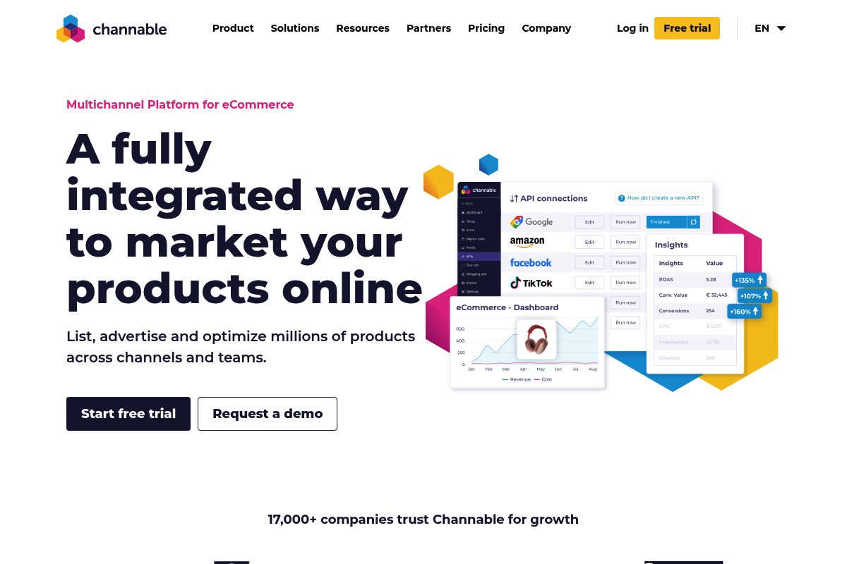9. Channable: Best for Marketplace Feed Management