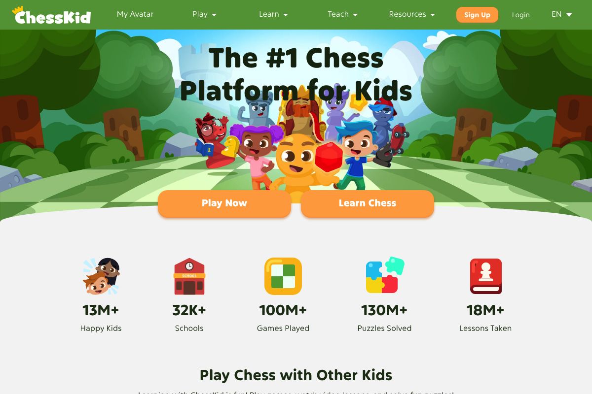 9. ChessKid — Best for Safe, Beginner-Friendly Learning for Young Children