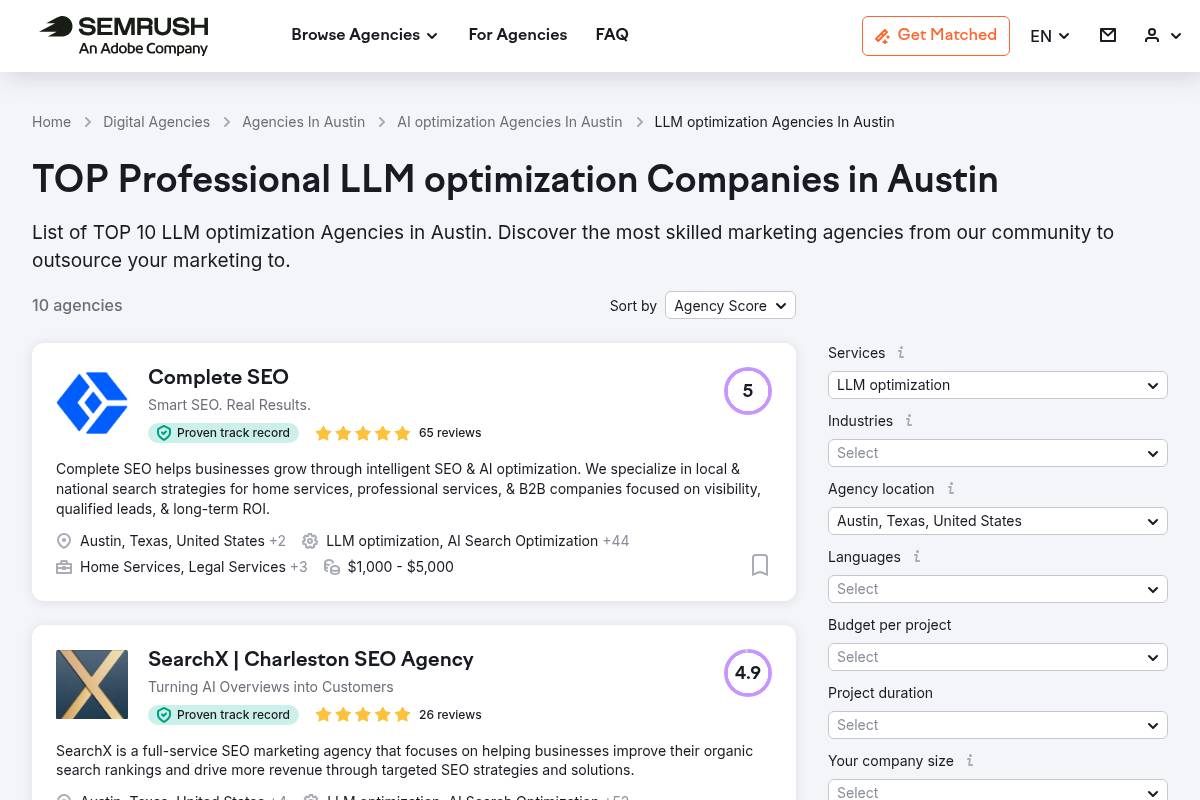 9. Complete SEO: Best for Home Services and B2B Local Visibility