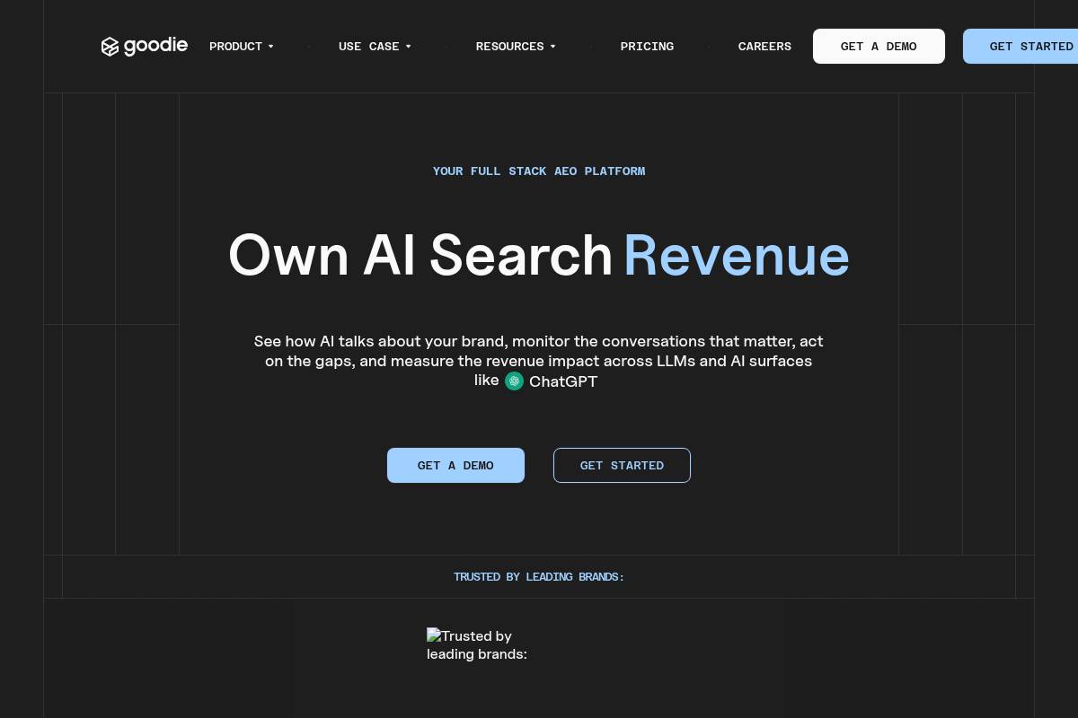 9. Goodie AI — Best for All-in-One AEO with a Built-In Content Writer