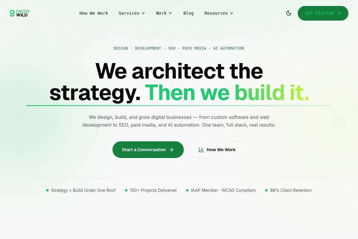 9. Grow Wild Agency: Best for Local BC Service Businesses on Flexible Retainers