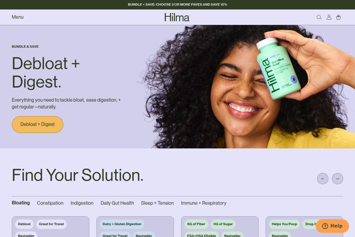 9. Hilma Sleep Support — Best for Melatonin-Free, Doctor-Formulated Sleep Support