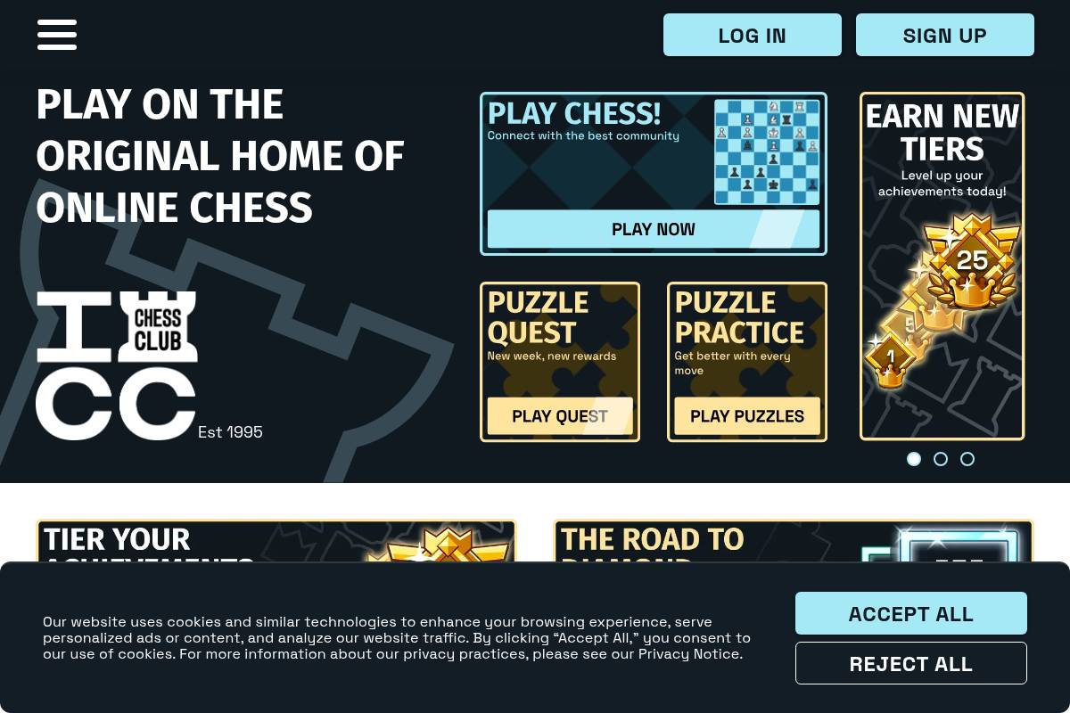 9. ICC (Internet Chess Club) — Best for Classic Competitive Chess Community