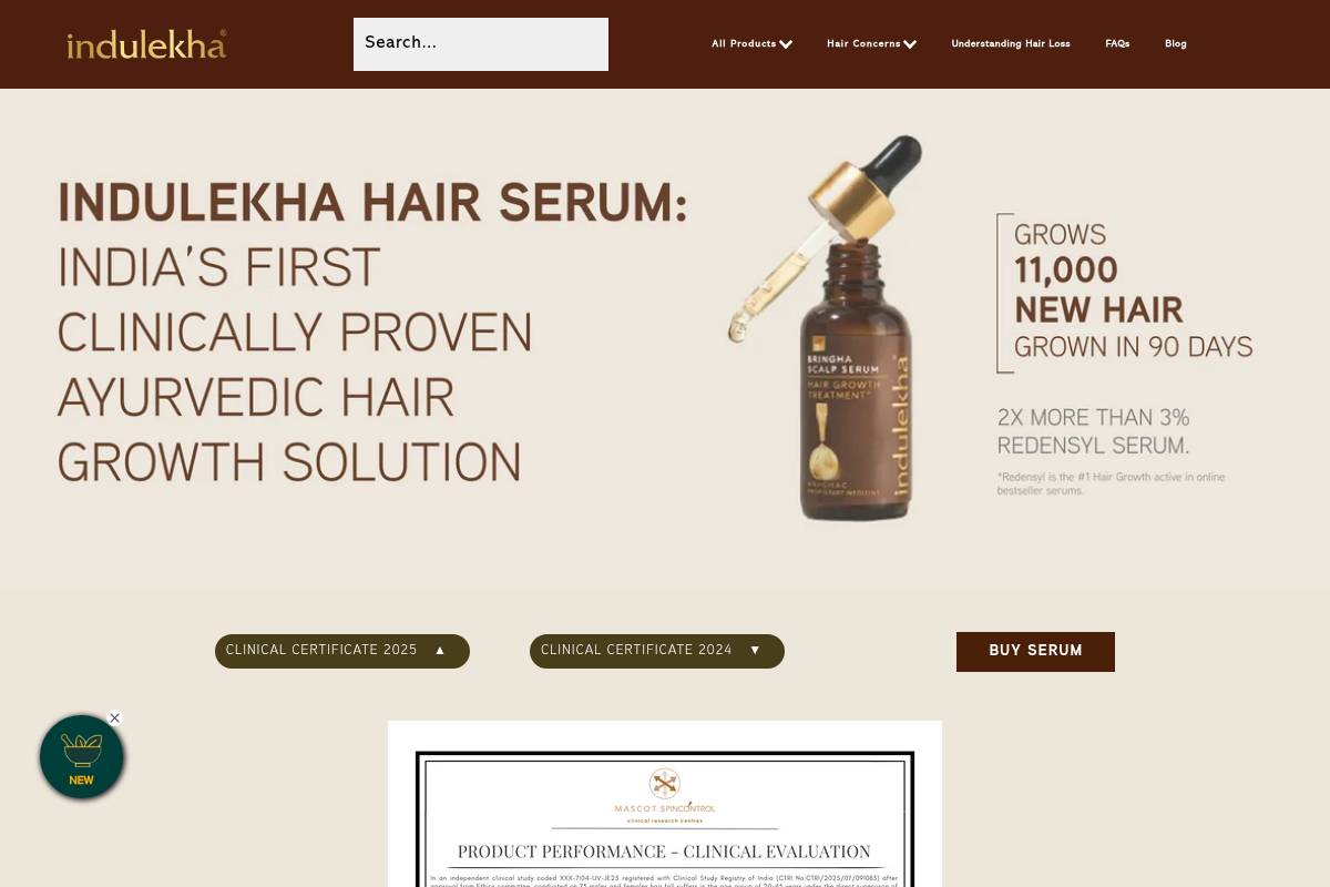 9. Indulekha Bringha Anti-Hair Fall Shampoo: Best Traditional Ayurvedic Pick