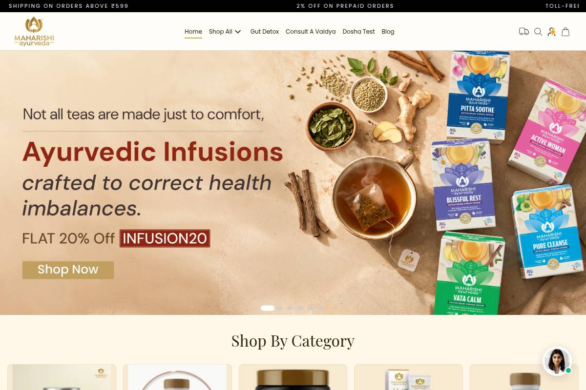 9. Maharishi Ayurveda — Best for Classical Preparations