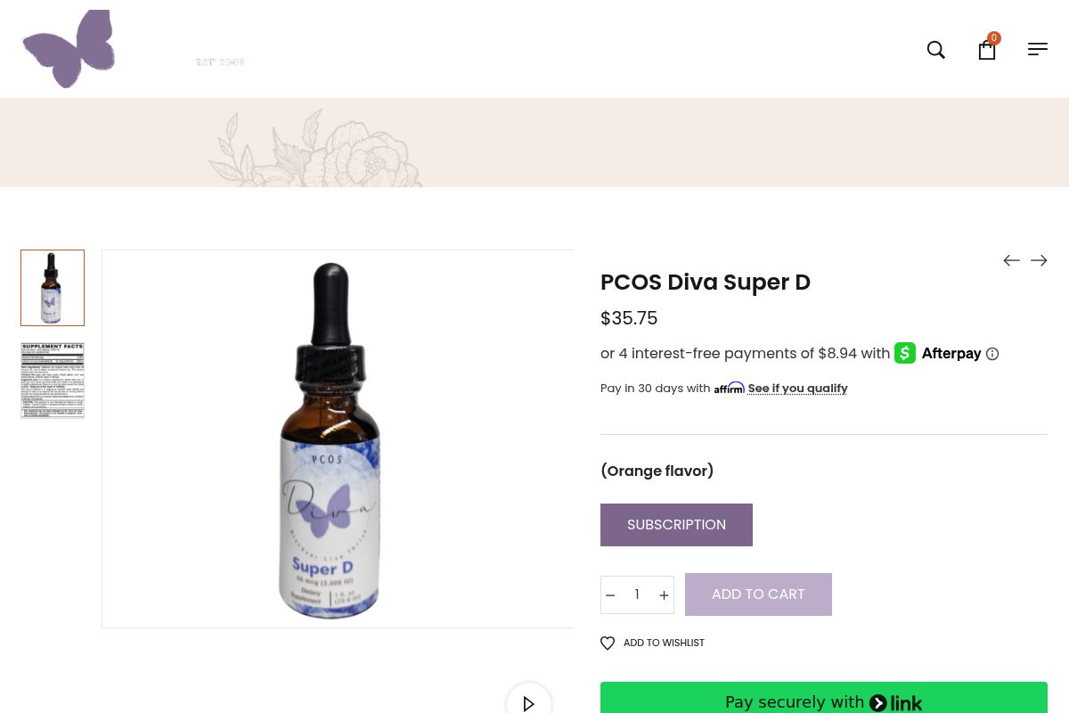 9. PCOS Diva Super D: Best PCOS Community Liquid D3 with K1/K2