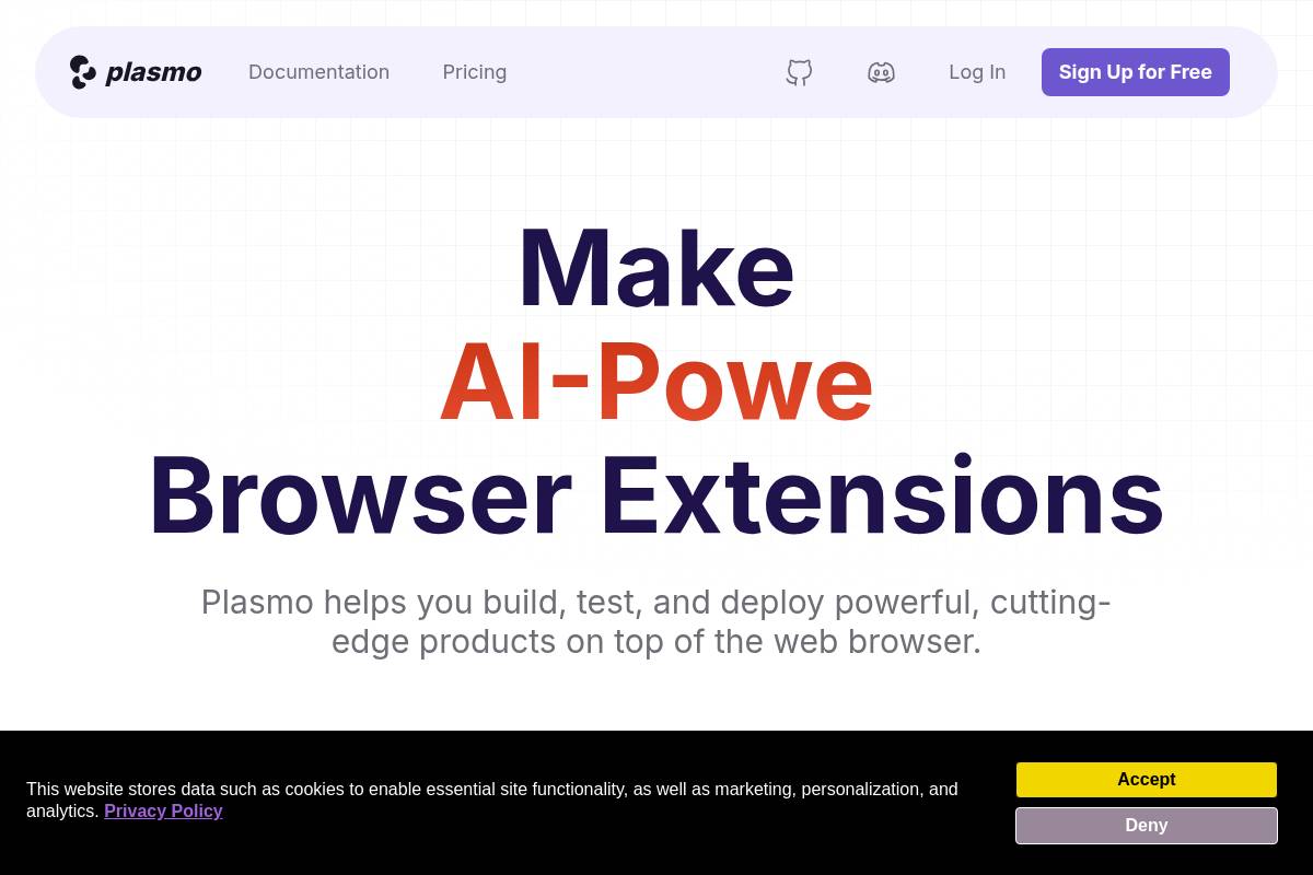 9. Plasmo Framework — Best for Developer Teams Wanting Structured Extension Workflows