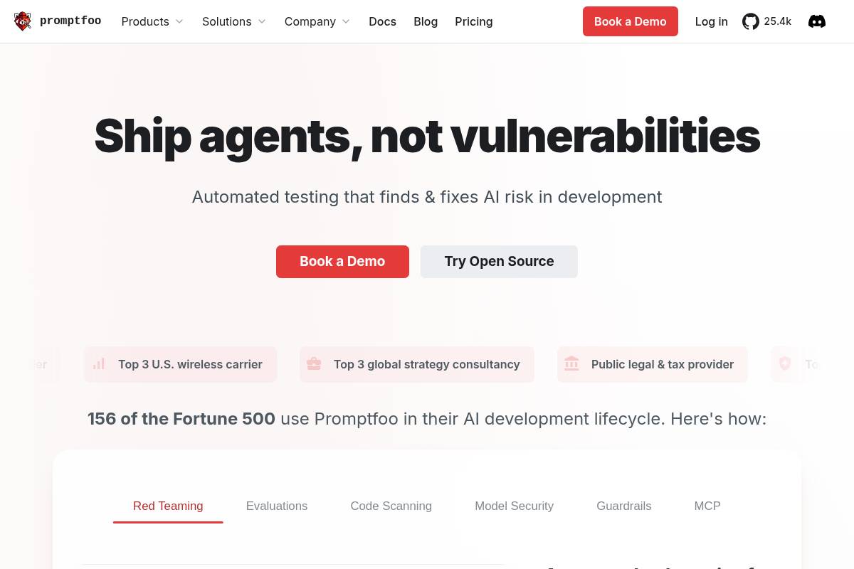 9. Promptfoo: Best for CI-Native Red Teaming