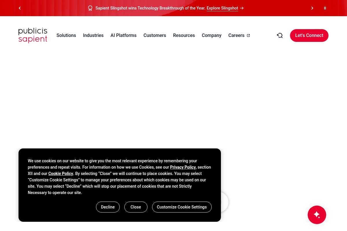 9. Publicis Sapient: Best for AI Platforms Embedded in Retail Experience Data