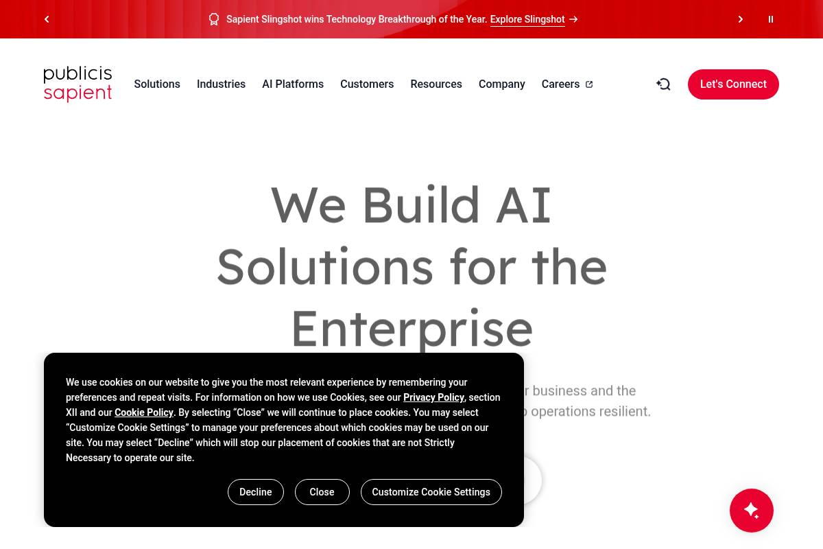 9. Publicis Sapient: Best for Commerce Platform Migrations with Agentic Modernization