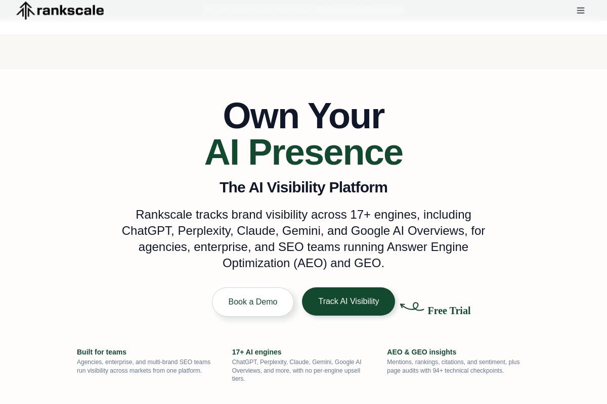 9. Rankscale AI: Best Cheap Broad-Engine Tracker