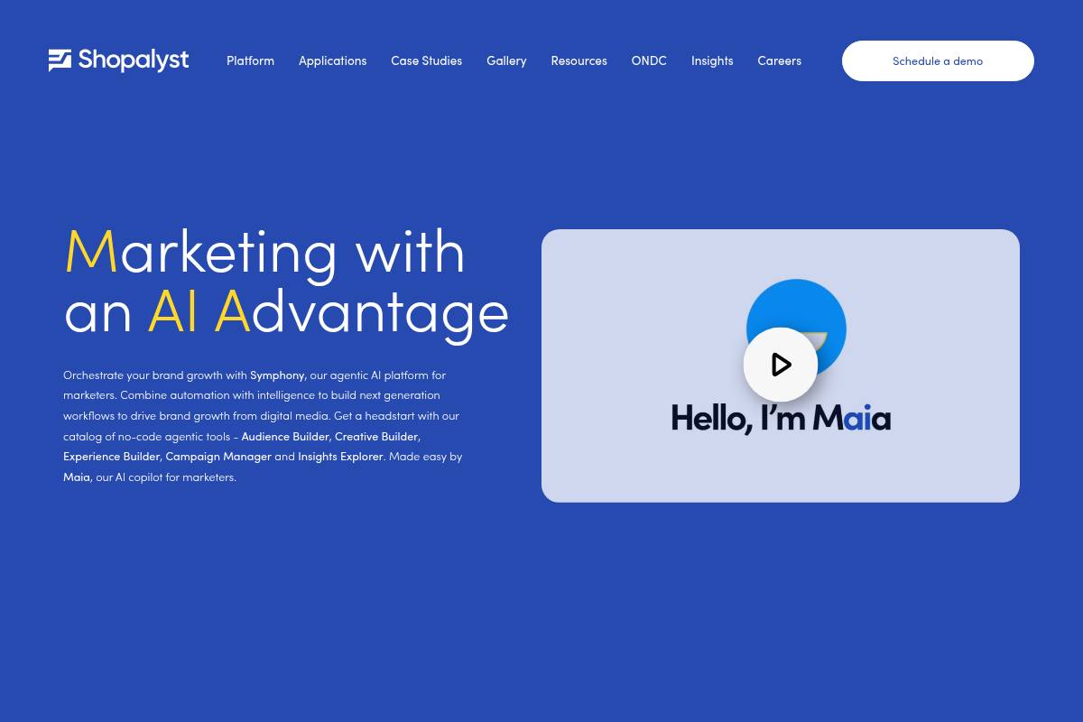 9. Shopalyst: Best for Shoppable and Discovery Commerce Campaigns