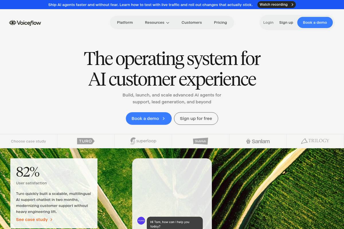 9. Voiceflow — Best for Product Teams Designing Multi-Channel Conversational AI