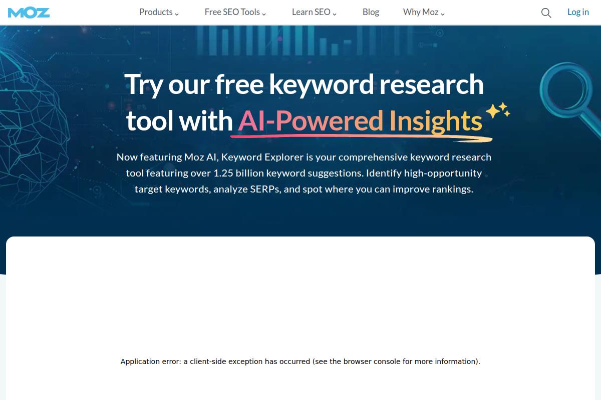 Moz Keyword Explorer