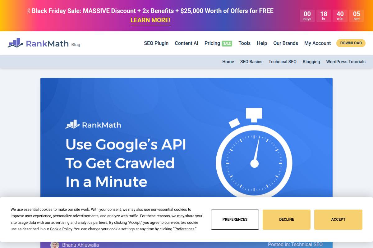 Rank Math Instant Indexing